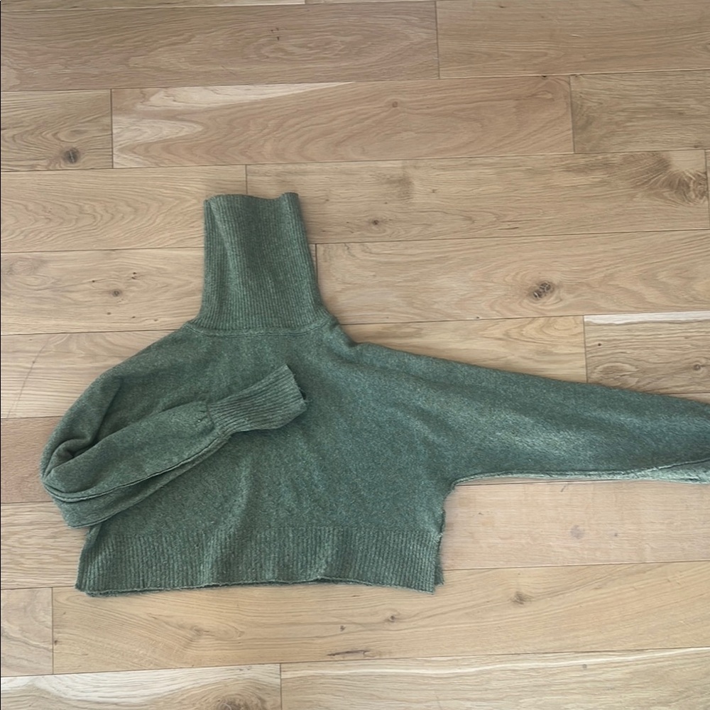 Green Turtleneck Sweater